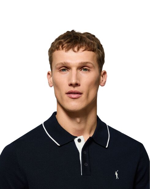 Pull Rigby Go Polo Neck bleu marine