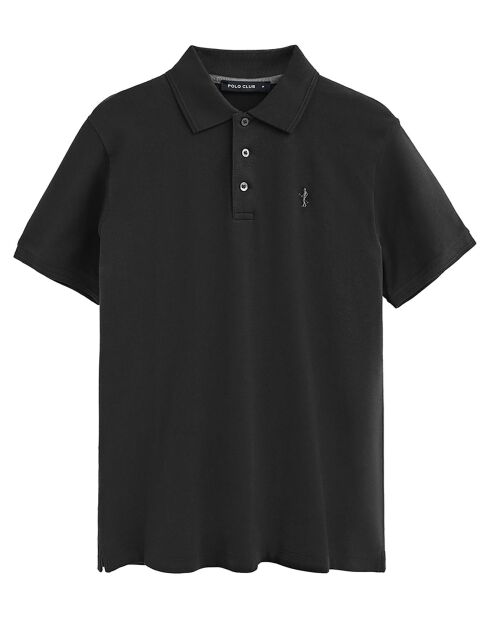 Polo manches courtes Rigby Best noir
