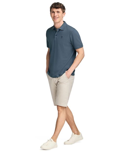 Polo manches courtes Rigby Best bleu denim