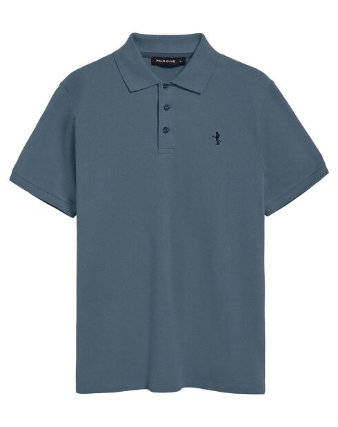 Polo manches courtes Rigby Best bleu denim