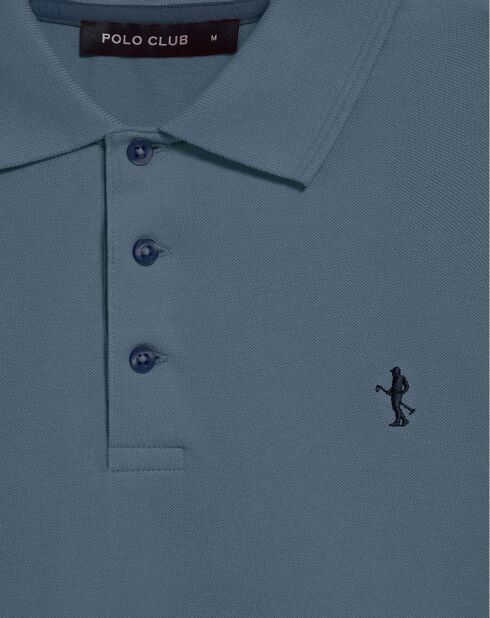 Polo manches courtes Rigby Best bleu denim