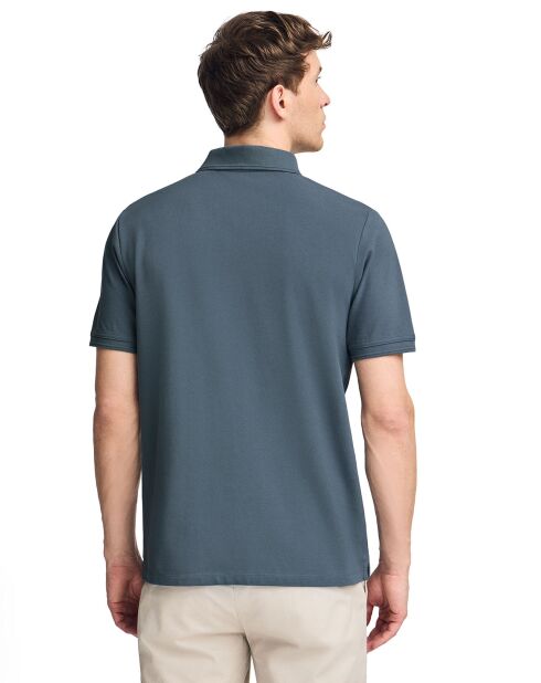 Polo manches courtes Rigby Best bleu denim