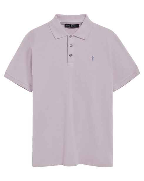 Polo manches courtes Rigby Best lavande
