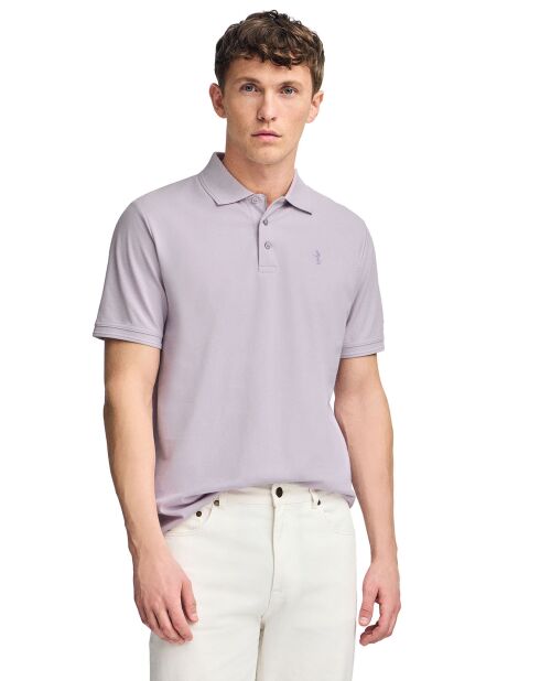 Polo manches courtes Rigby Best lavande