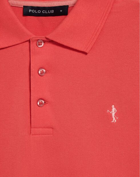 Polo manches courtes Rigby Best corail