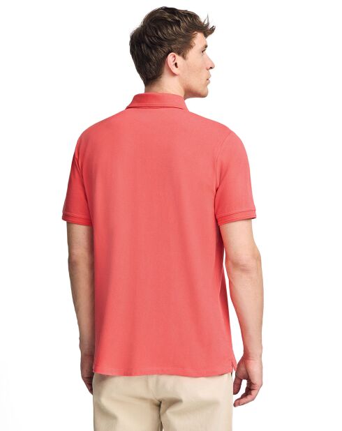 Polo manches courtes Rigby Best corail