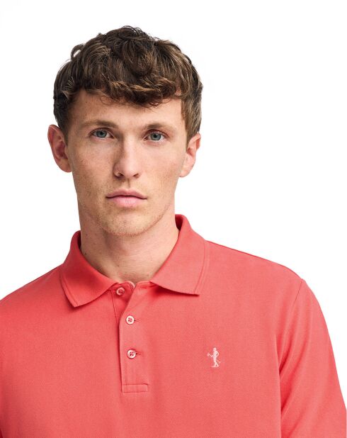 Polo manches courtes Rigby Best corail