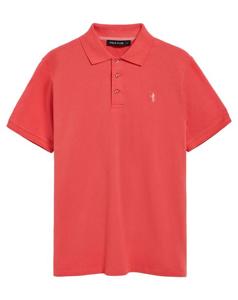 Polo manches courtes Rigby Best corail