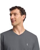 T-Shirt Rigby Best V gris foncé