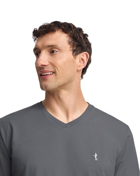 T-Shirt Rigby Best V gris foncé