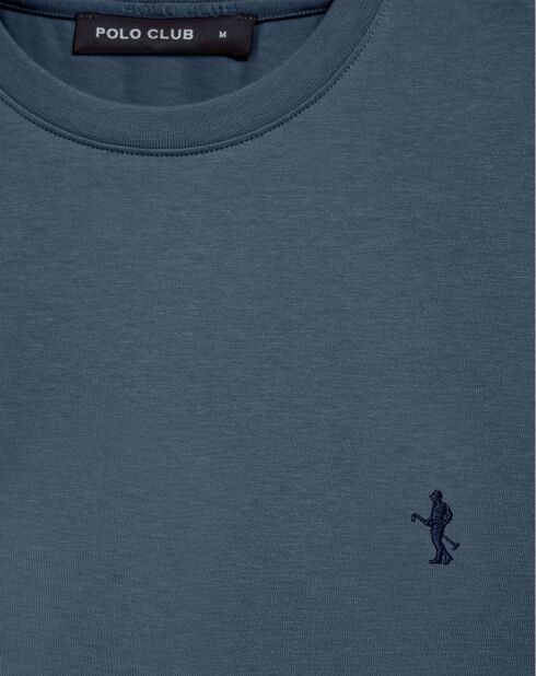 T-Shirt Rigby Best U bleu denim