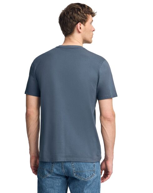 T-Shirt Rigby Best U bleu denim