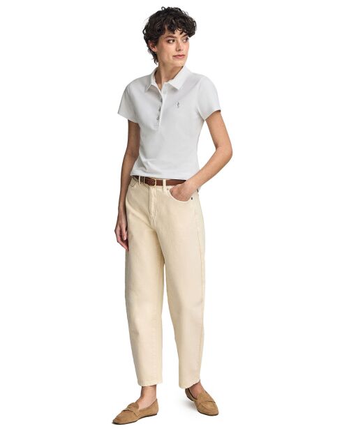 Polo bianca a manica corta Rigby Best