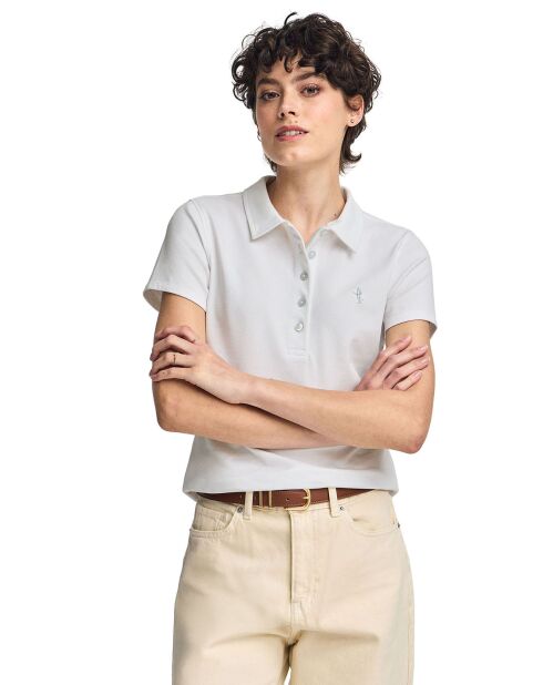 Polo bianca a manica corta Rigby Best