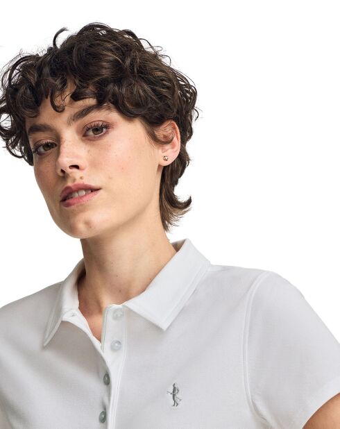 Polo bianca a manica corta Rigby Best