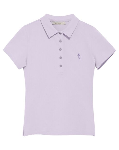 Polo manches courtes Rigby Best lavande