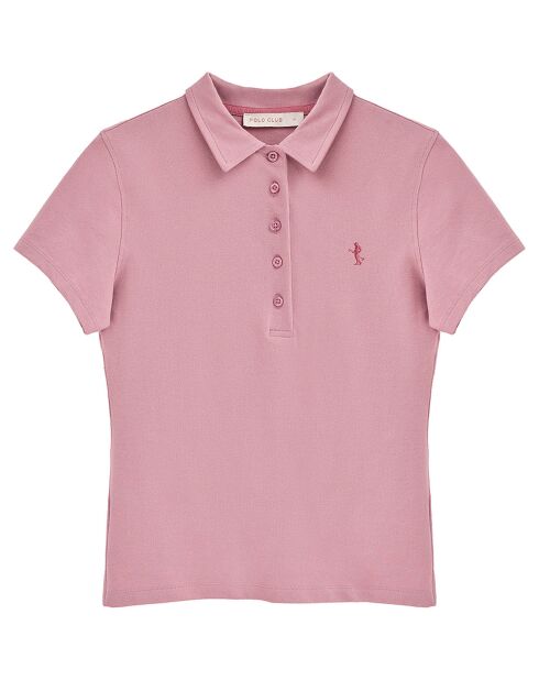 Polo manches courtes Rigby Best rose