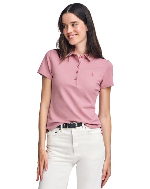 Polo manches courtes Rigby Best rose