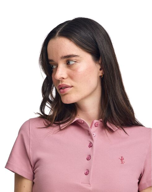 Polo manches courtes Rigby Best rose
