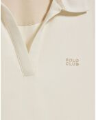 Polo manches courtes Block Rubber Pedraza écru