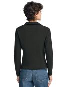 Polo manches longues Block Rubber Pia noir