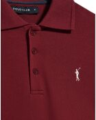 Polo manches courtes Rigby Go grenat