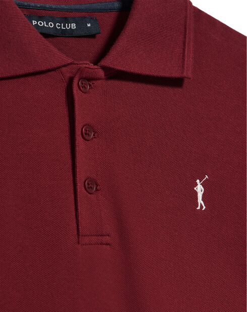 Polo manches courtes Rigby Go grenat
