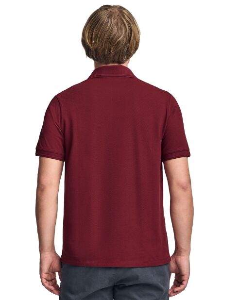 Polo manches courtes Rigby Go grenat