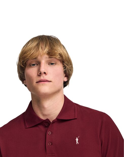 Polo manches courtes Rigby Go grenat
