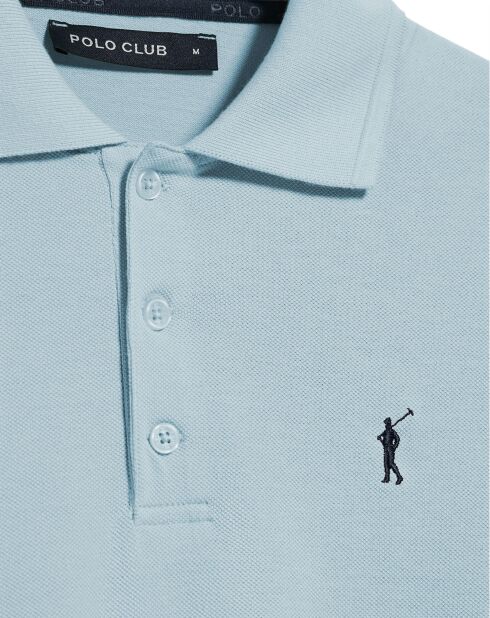 Rigby Go blaues Kurzarm-Poloshirt