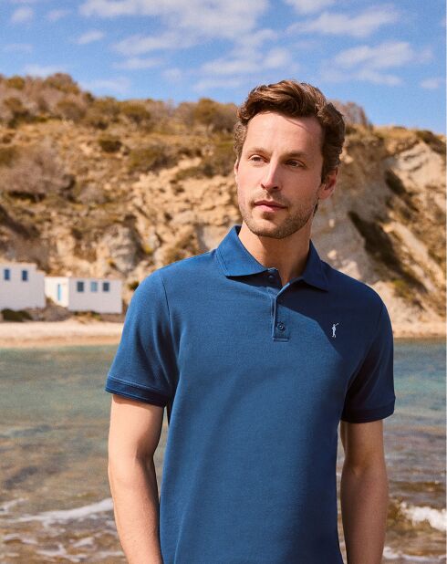 Polo manches courtes Rigby Go bleu indigo