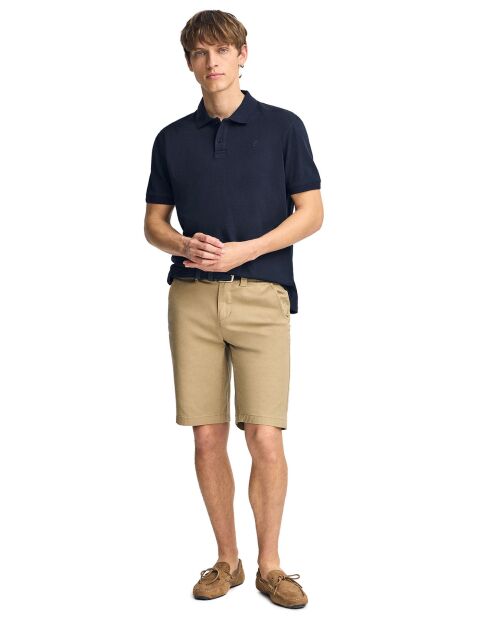 Polo manches courtes Pc Monogram bleu marine