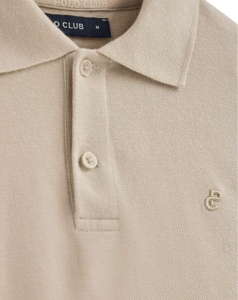 Polo manches courtes Pc Monogram beige