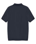 Polo manches courtes Esko Zipper bleu marine