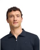 Polo manches courtes Esko Zipper bleu marine