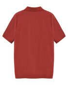 Polo manches courtes Esko Zipper brique