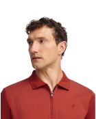 Polo manches courtes Esko Zipper brique