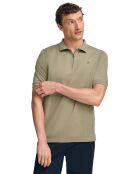 Polo manches courtes Esko Zipper vert sauge