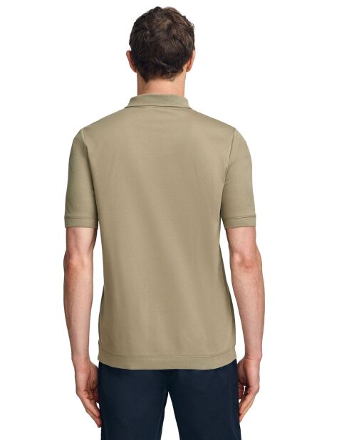 Polo manches courtes Esko Zipper vert sauge
