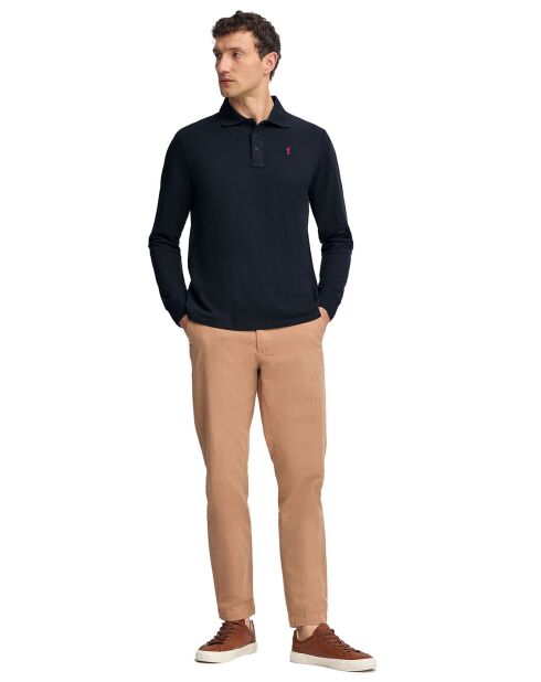Polo manches longues Rigby Go bleu marine