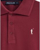 Polo manches longues Rigby Go grenat