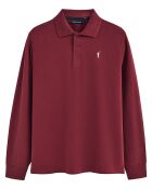 Polo manches longues Rigby Go grenat