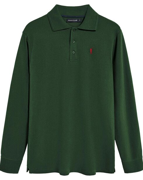 Polo manches longues Rigby Go vert bouteille