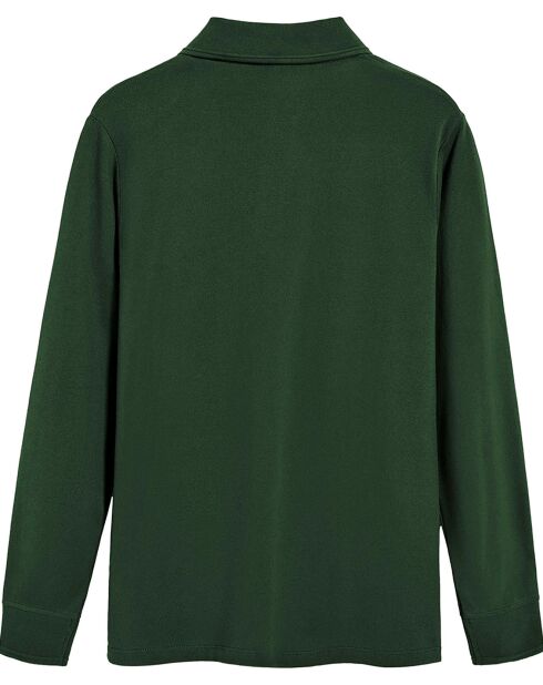 Polo manches longues Rigby Go vert bouteille