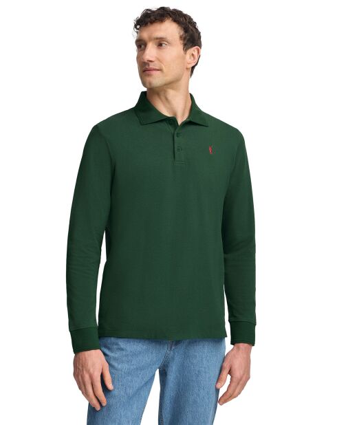 Polo manches longues Rigby Go vert bouteille