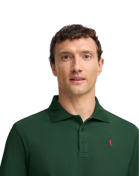 Polo manches longues Rigby Go vert bouteille