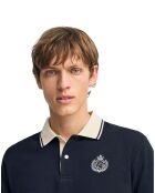 Polo manches longues Anchor  bleu marine