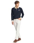 Polo manches longues Anchor  bleu marine