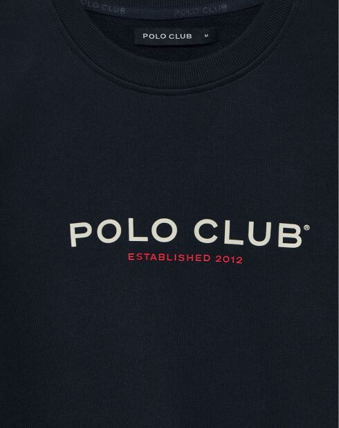 Sweat Est Minimal Title Rubber Ft bleu marine