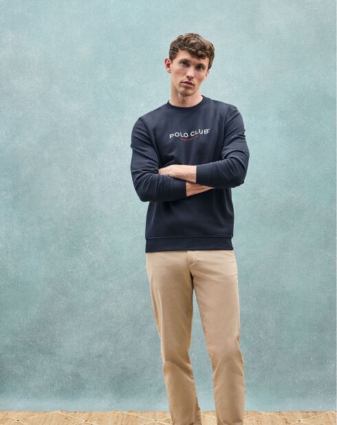 Sweat Est Minimal Title Rubber Ft bleu marine